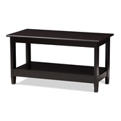 Baxton Studio Malena Modern and Contemporary Wenge Brown Finished Coffee Table